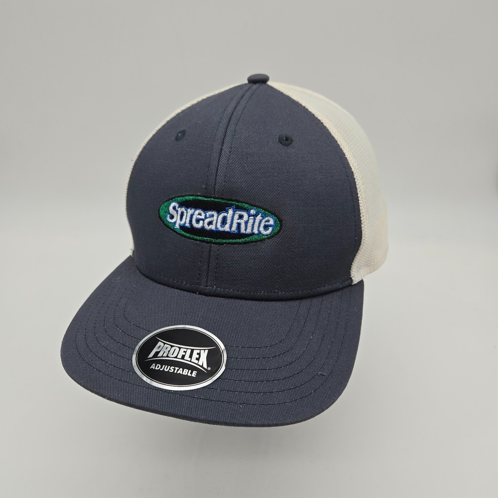 Outdoor Cap Snapback Hat Baseball Cap Blue White Spreadrite Construction OSFA
